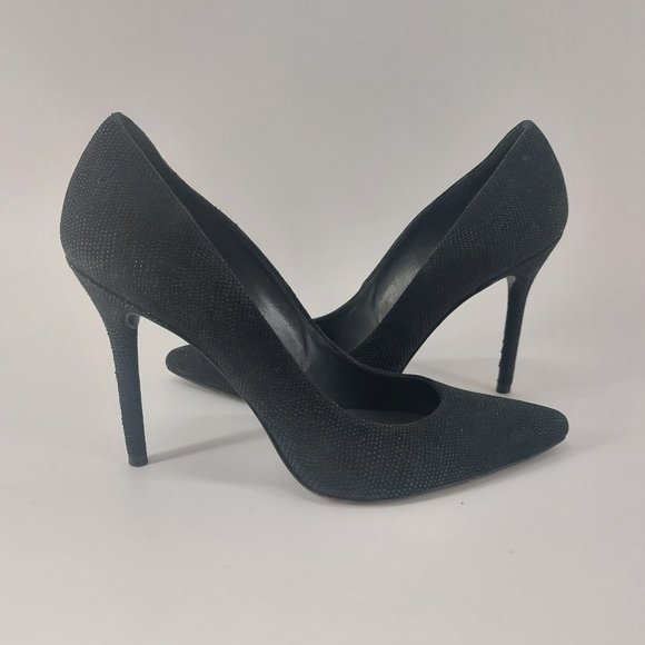 Stuart Weitzman Women's Black Pumps Almond Toe High Heels Size 7 M - Picture 11 of 16